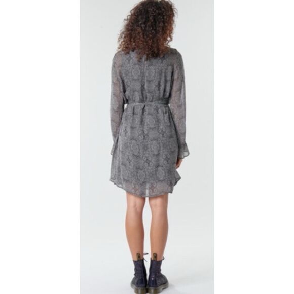 Ikks Gray Mandala Pattern Dress Size 34 * Flaw - Picture 3 of 16